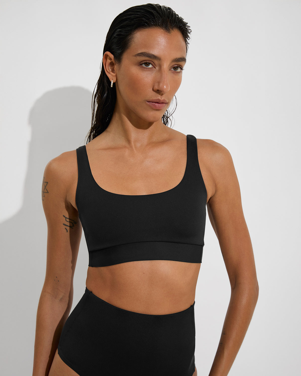 Double Scoop Top + Hi Tide Bottom - Jet (Size S)