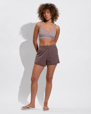 Double Scoop Top - Tiki / Holiday Stripe + Sports & Rec Short - Tiki (Size S)