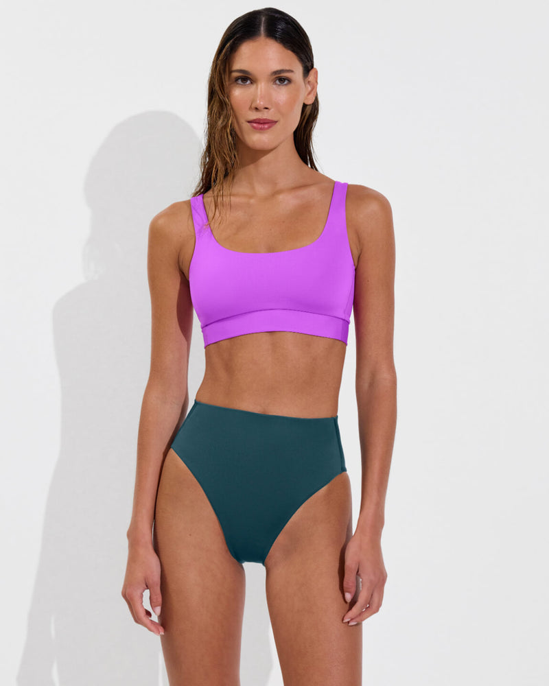 Double Scoop Top - Punch + Hi Hi Bottom - Deep End (Size S)