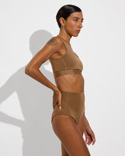 Double Scoop Top + Hi Tide Bottom - Tan Lines (Size S)