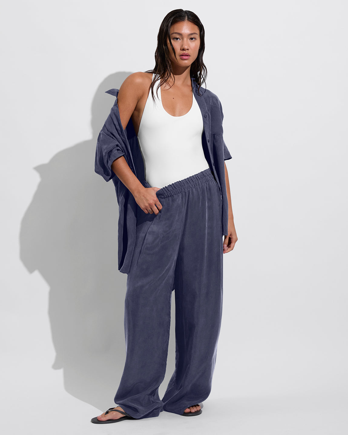 Fast Track Suit - Coconut + Day Trip Button Down + Day Trip Pant - Varsity (Size S) 