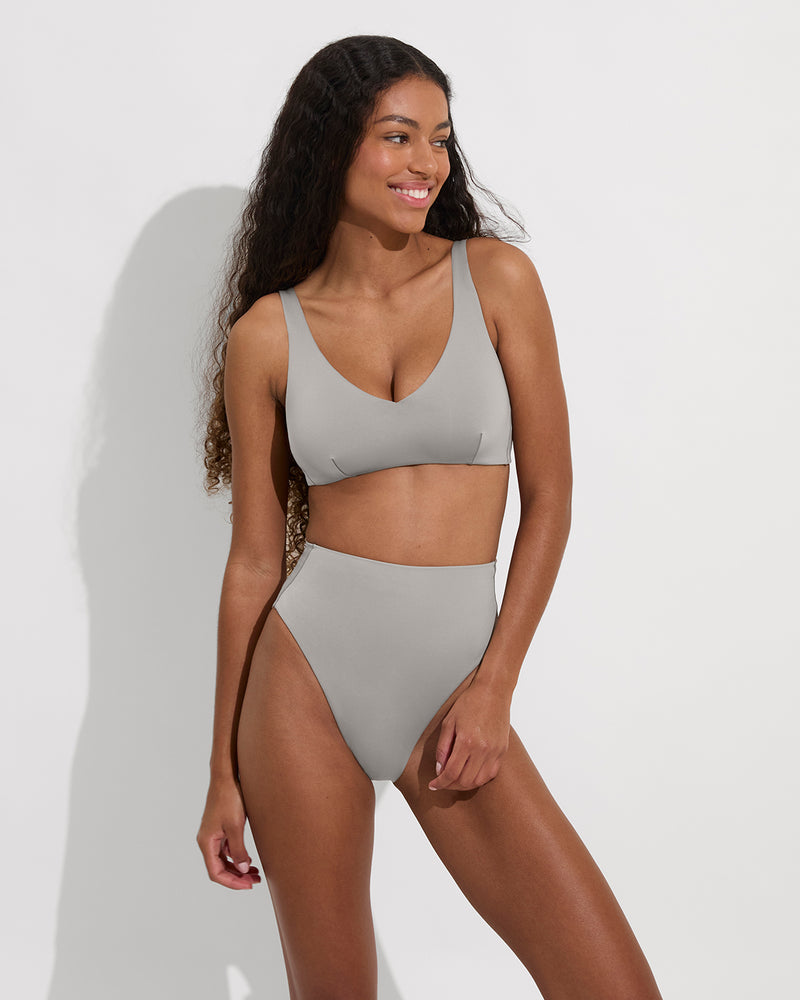 Sunday Top D+ (32DDD, Size S) + Hi Hi Bottom - Beach (Size S)