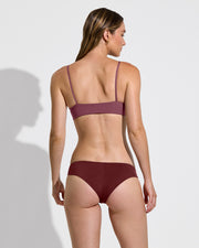 Pool Days Top - Desert Plum + Halfmoon Bottom - Jam (Size S)