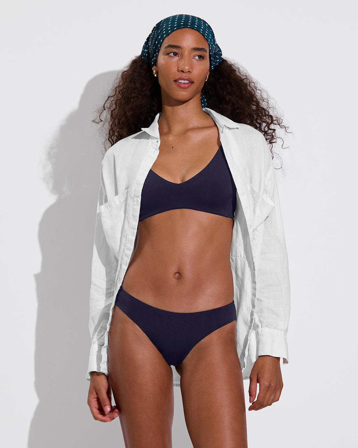 Getaway Button Down - Coconut (Size S/M) + Sunday Top + Halfmoon Bottom - Sprint (Size S)