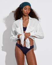Getaway Button Down - Coconut (Size S/M) + Halfmoon Bottom - Sprint (Size S)