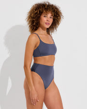 Pool Days Top + Hi Hi Bottom Cheeky - Varsity (Size S)