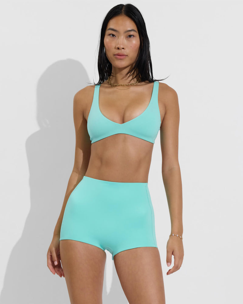 Plunge Top + Hi Line Shortie - Drift (Size S)