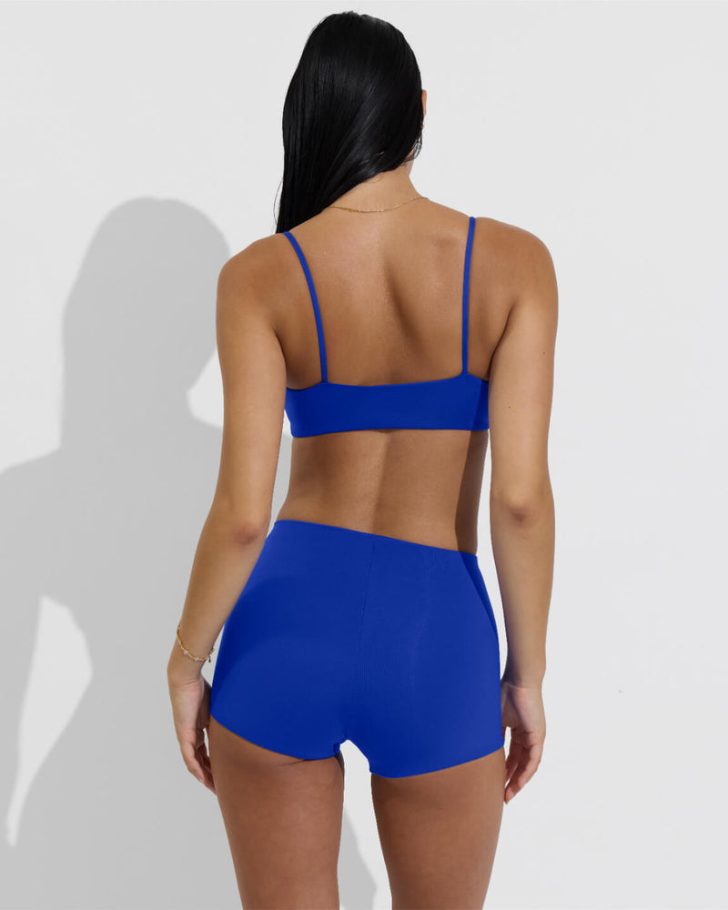 Pool Days Top + Hi Line Shortie - First Place (Size S)