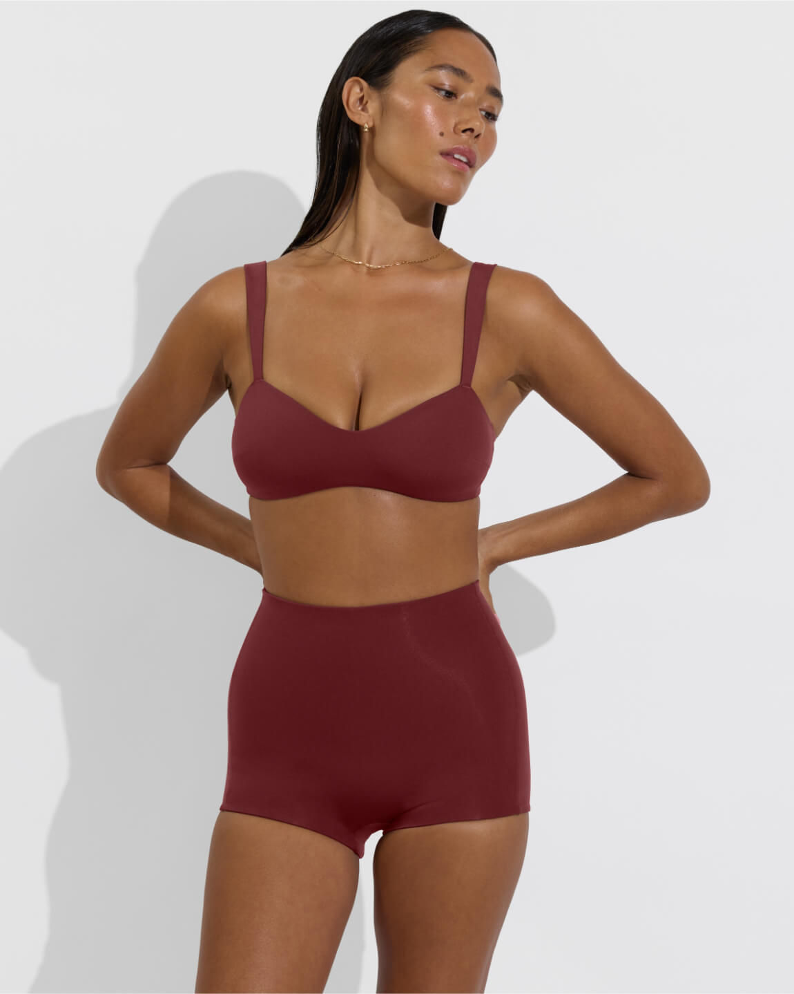 La Plage Top + Hi Line Shortie - Jam (Size S)