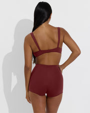 La Plage Top + Hi Line Shortie - Jam (Size S)