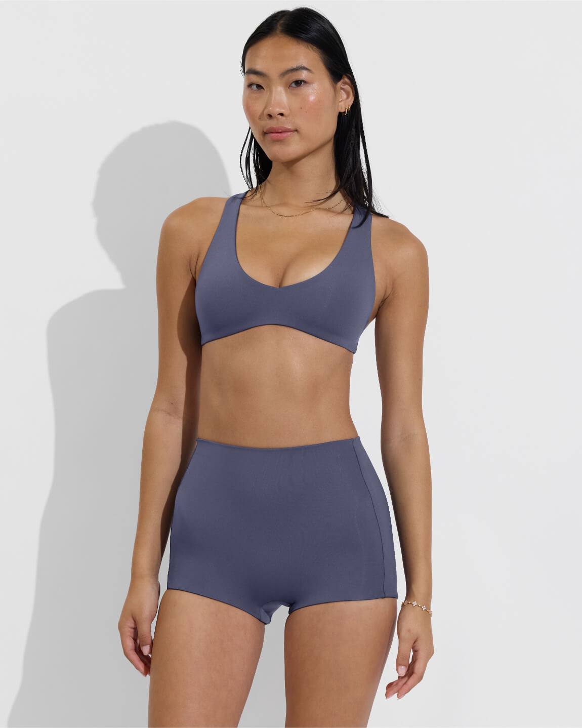 La Crosse Top + Hi Line Shortie - Varsity (Size S)