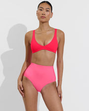 Plunge Top - Rescue + Hi Tide Bottom - Zinc (Size S)