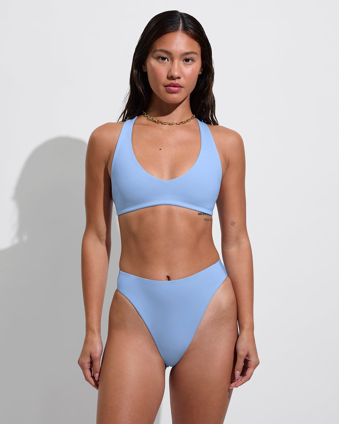 La Crosse Top + Super Hi Hi Bottom - Blue Skies (Size S)