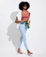 La Crosse Top - Camp + Super Moves Tight - Blue Skies (Size S)