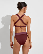 La Crosse Top - Jam + Beach Break Bottom - Jam / Desert Plum (Size S)