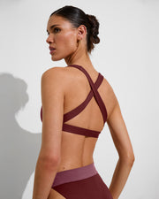 La Crosse Top - Jam + Beach Break Bottom - Jam/Desert Plum (Size Small) 