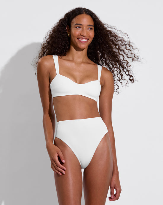 La Plage Top + Hi Hi Bottom - Coconut (Size S)