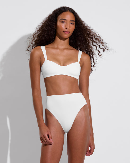 La Plage Top + Hi Hi Bottom - Coconut (Size S)