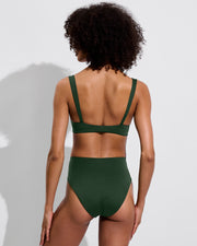 La Plage Top + Hi Hi Bottom - Palm (Size S)