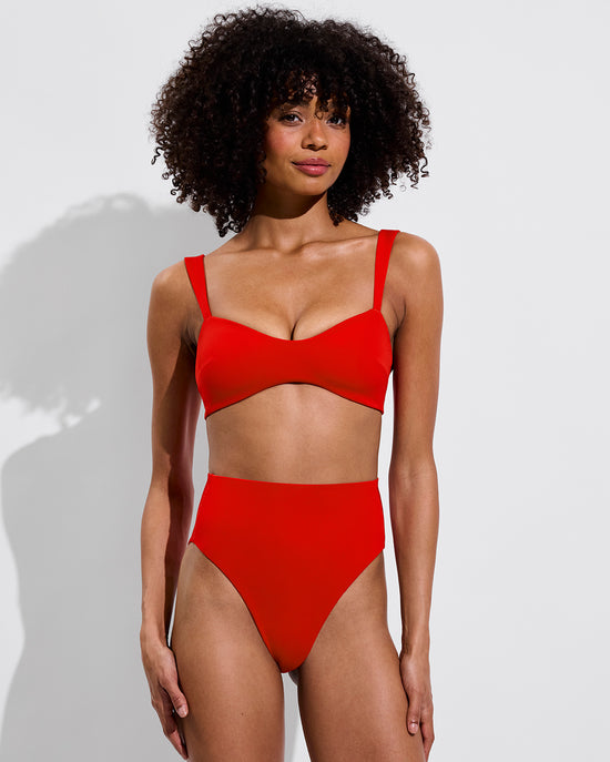 La Plage Top + Hi Hi Bottom - Sweet Chili Heat (Size S)