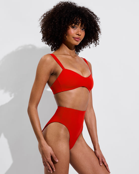 La Plage Top + Hi Hi Bottom - Sweet Chili Heat (Size S)