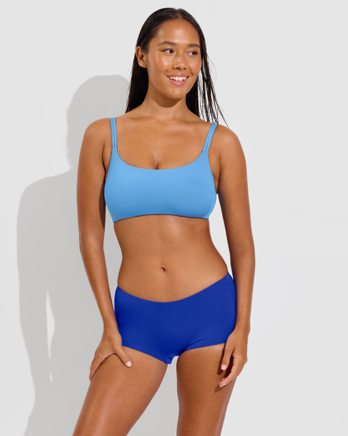 Pool Days Top D+ (32DD, Size S) - Point Break + Lo Lo Shortie - First Place (Size S)