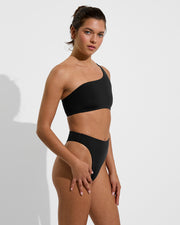 Offshore Top + Throwback Thong - Jet (Size S)