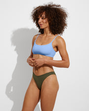 Pool Days Top - Blue Skies + Dip Bottom - Martini (Size S)