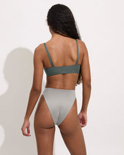 Pool Days Top D+ (32DDD) - Agave + Throwback Bottom - Beach (Size S)