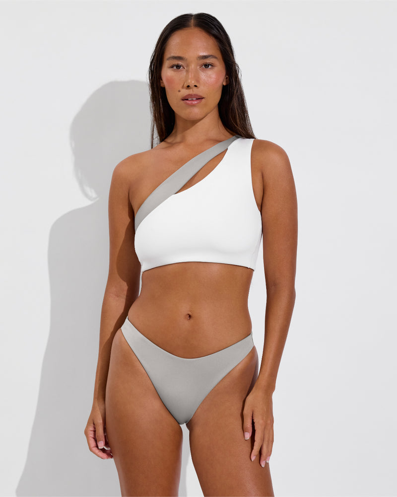 Playa Top D+ - Coconut / Beach (32DD, Size S) + Dip Bottom - Beach (Size S)