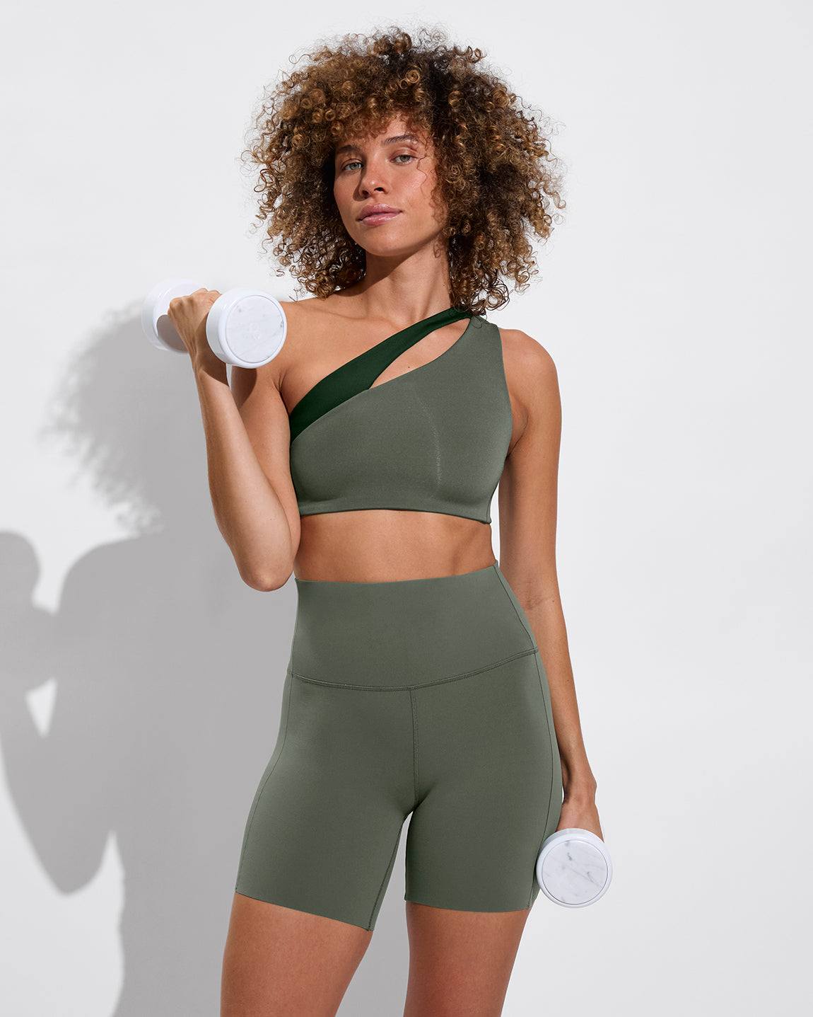 Playa Top - Agave / Palm + Super Moves Short 5" - Agave (Size S)