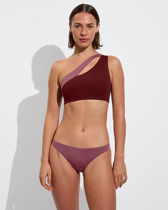 Playa Top - Jam / Desert Plum + Wear To Bottom - Desert Plum (Size S)