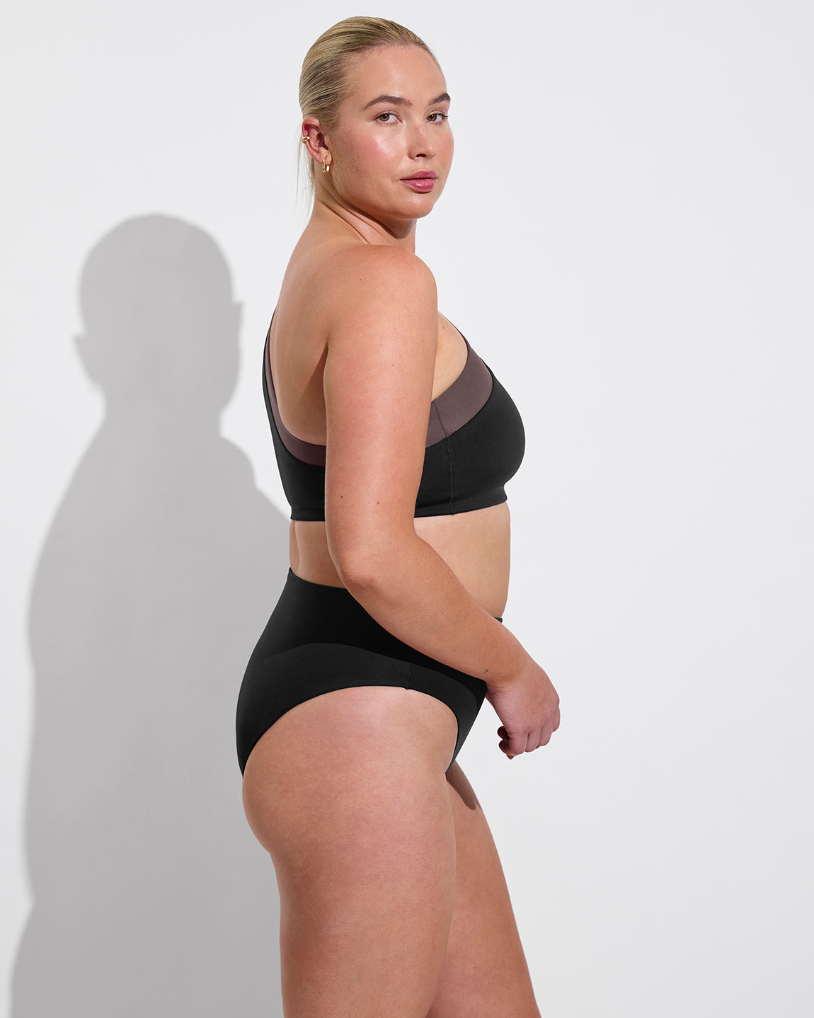 Playa Top D+ - Jet / Stormy (36DD, Size L) + Hi Hi Bottom - Jet (Size L)