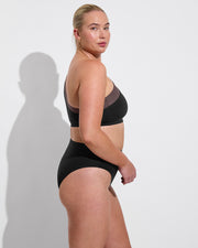 Playa Top D+ - Jet / Stormy (36DD, Size L) + Hi Hi Bottom - Jet (Size L)