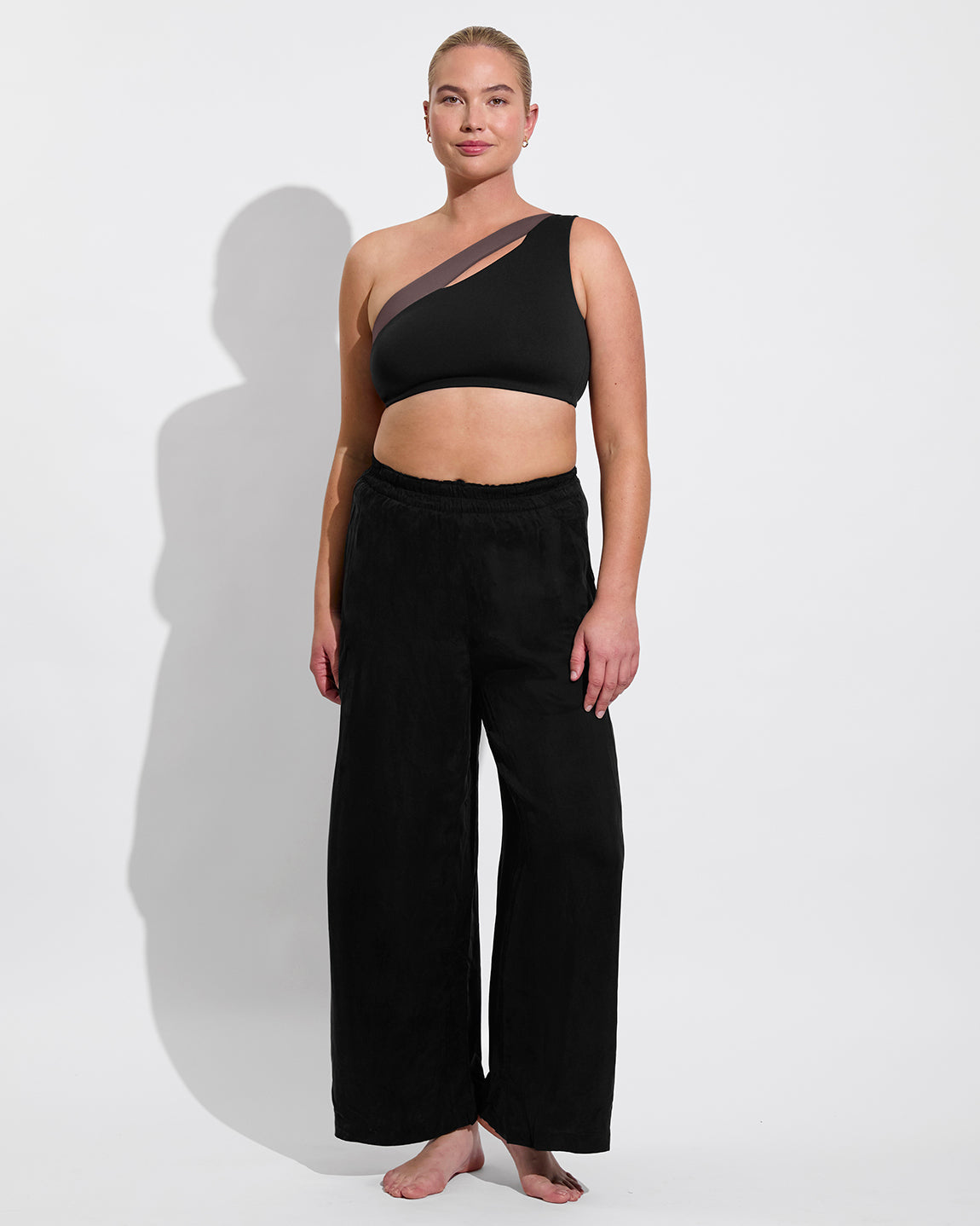 Playa Top D+ - Jet / Stormy (36DD, Size L) + Day Trip Pant - Jet (Size L)