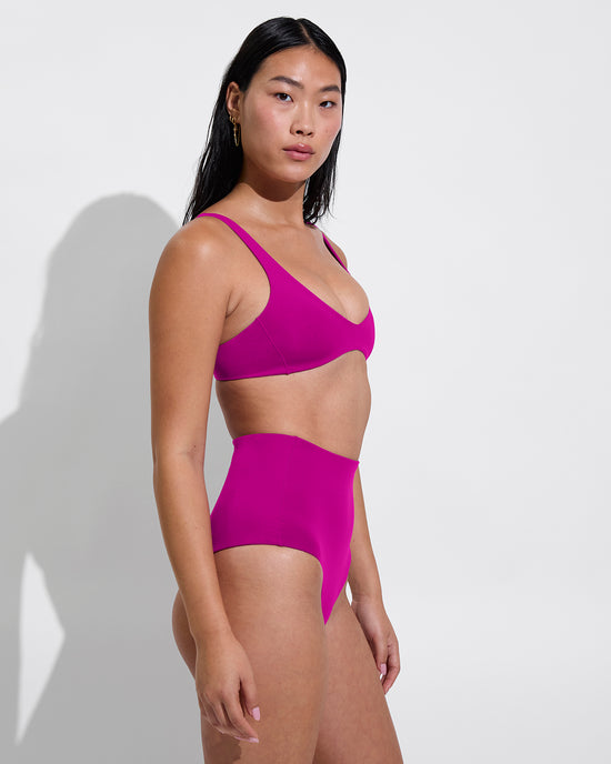 Plunge Top + Hi Tide Bottom - Aloha (Size S)