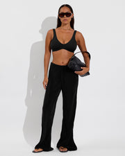 Plunge Top D+ (32DD, Size S) + Journey Pant - Jet (Size S)