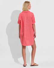 Getaway Mini Dress - Gingham: Sweet Chili Heat / Coconut (Size S/M) [Photo 2]