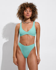 Plunge Top + Throwback Bottom - Drift (Size S)