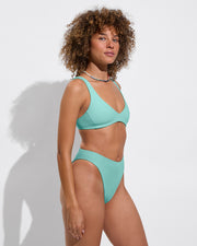 Plunge Top + Throwback Bottom - Drift (Size S)