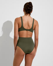 Plunge Top + Hi Tide Bottom - Martini (Size S)