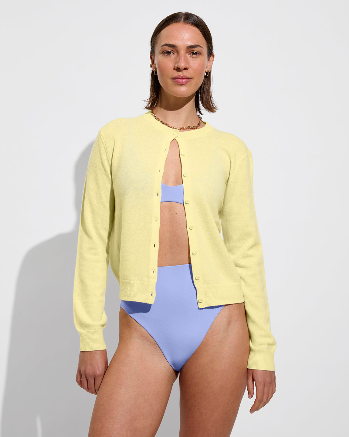 Plunge Top + Hi Hi Bottom - Riptide (Size S)
