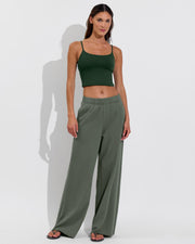 Pool Days Tankini - Palm + Homerun Pant - Agave (Size S)