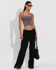 Pool Days Tankini + Skinny Dip Bottom - Stormy (Size S) + Journey Pant - Jet (Size S)