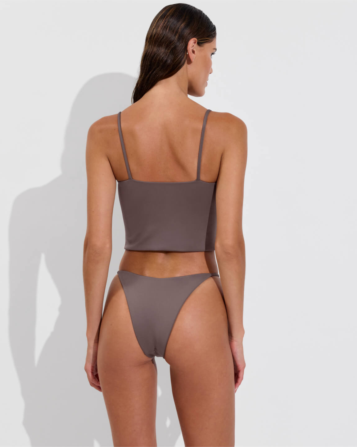 Pool Days Tankini + Skinny Dip Bottom - Stormy (Size S)