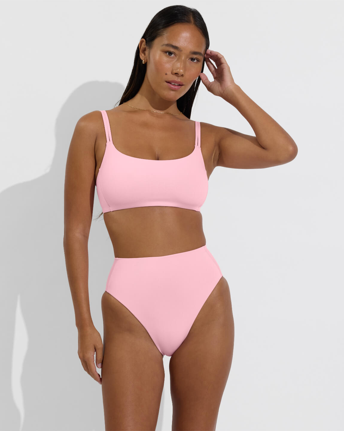 Pool Days Top D+ (32DD, Size S)+ Hi Hi Bottom - Delight (Size S)