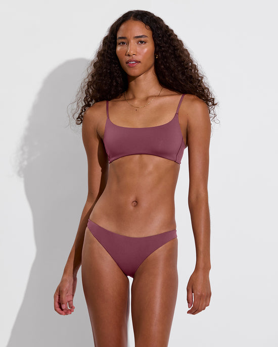 Pool Days Top + Wear To Bottom - Desert Plum (Size S)