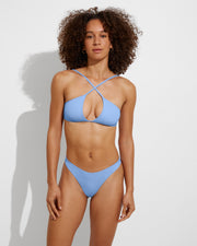 Reef Top + Backside Thong - Blue Skies (Size S)
