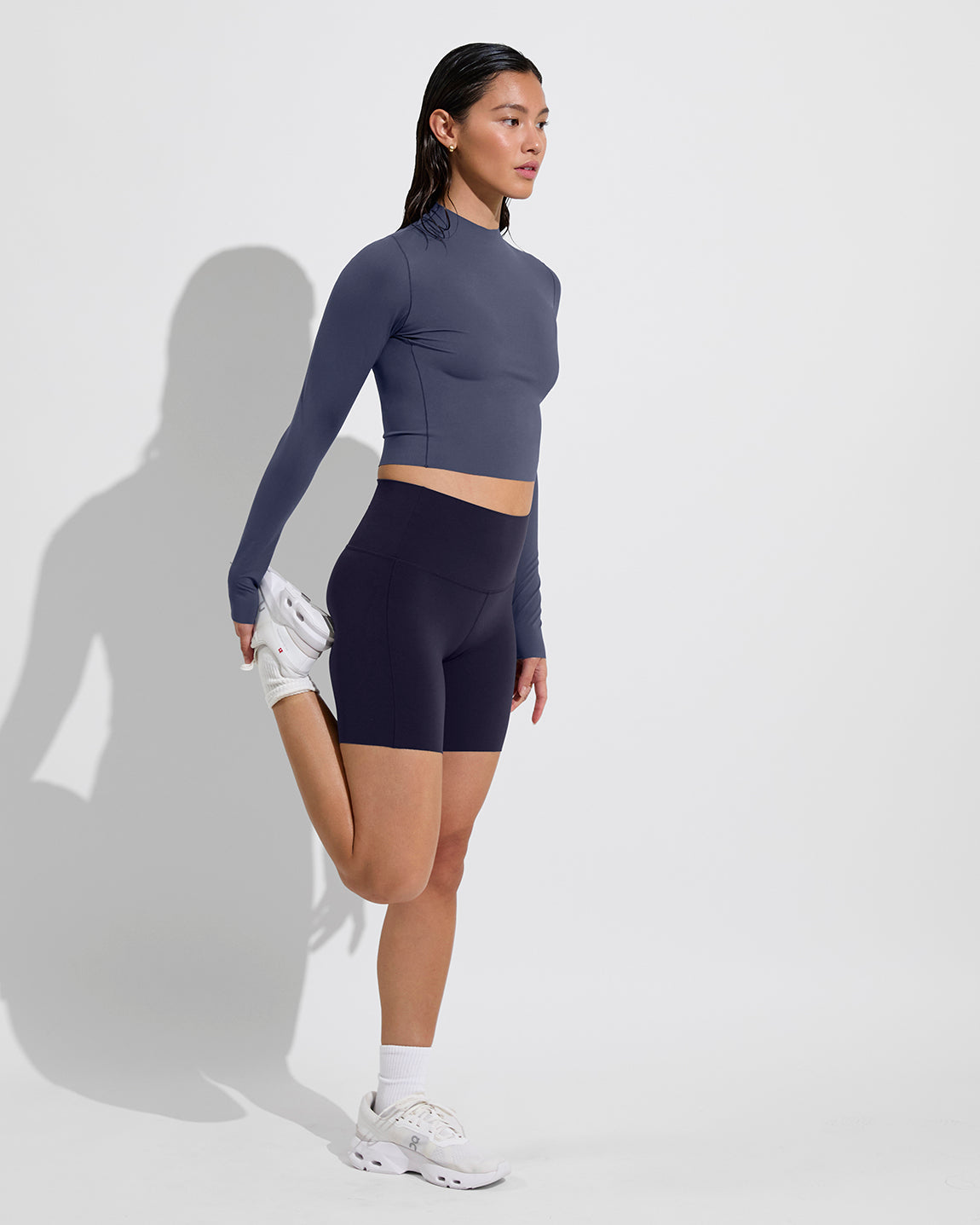 Rays Long Sleeve Top - Varsity + Super Moves Short 5" - Sprint (Size S)