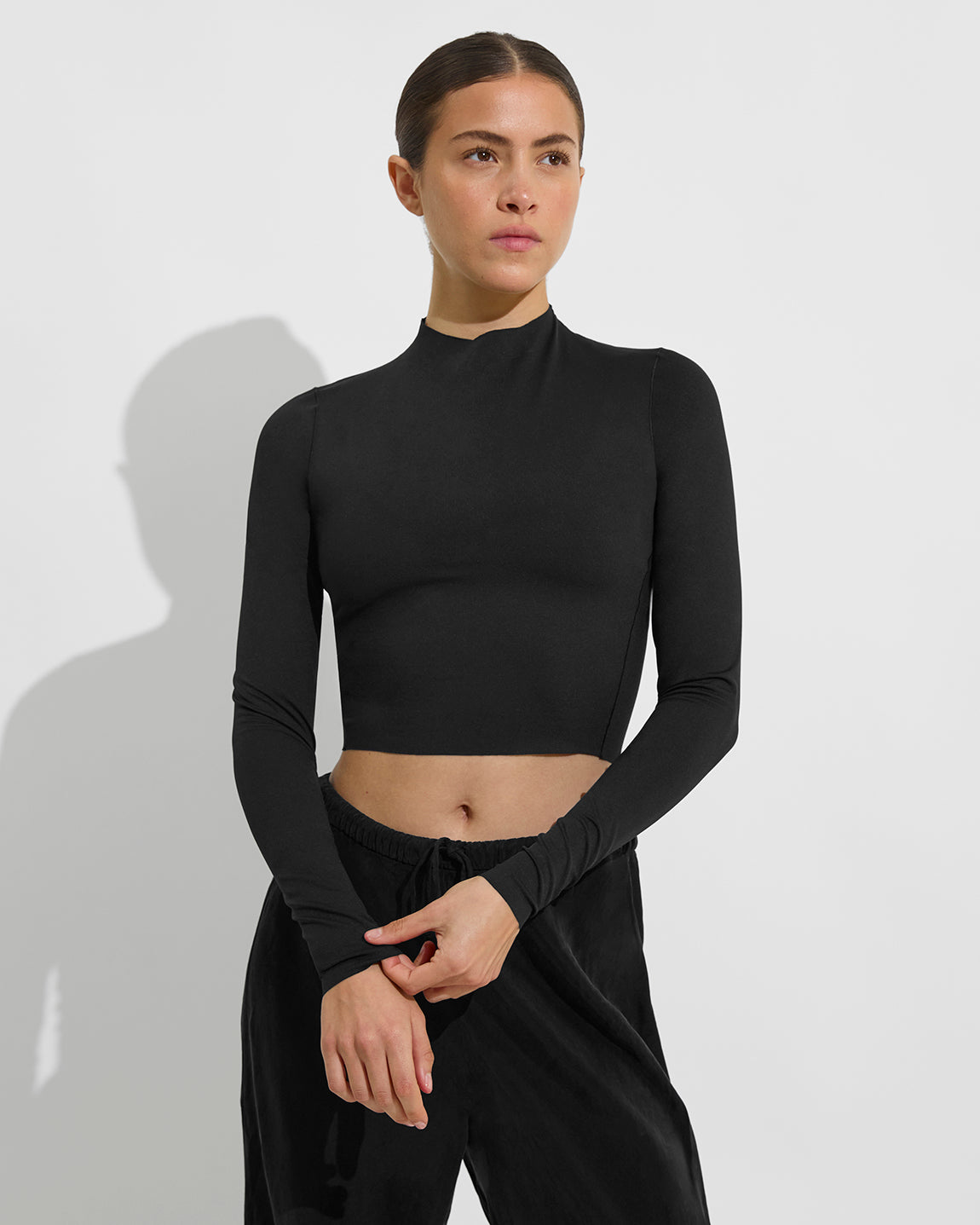 Rays Long Sleeve Top - Black Sun Protection Top – Left On Friday Canada